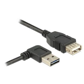   Delock EASY-USB 2.0 A ívelt dugó - USB-A hosszabbító kábel 1m (83551)