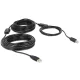 Delock USB 2.0 A típusú dugó > USB 2.0 B típusú dugó 20 m kábel (83557)