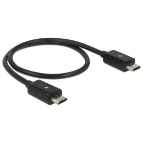   Delock 83570 USB2.0 B apa --> micro USB-B apa OTG tápfeszültség-megosztó kábel