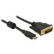 Delock 83582 Mini HDMI C --> DVI-D 1m kábel