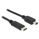 Delock 83603 USB Type-C (USB-C) 2.0 --> USB 2.0 mini-B 1m kábel