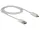 Delock USB-A 2.0 -> USB Micro-B, apa/apa, adat és töltőkábel LED visszajelzéssel, Fehér, 1m (83604)
