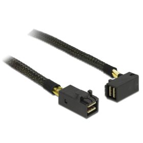   Delock Kábel Mini SAS HD SFF-8643 > Mini SAS HD SFF-8643, ívelt, 0,5 m