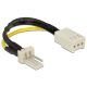Delock 83656 3 pin apa > 3 pin anya ventilátor fordulatszámcsökkentő 8cm