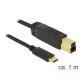 Delock 83675 USB 3.1 Gen 2 Type-C > Type-B kábel 1m fekete