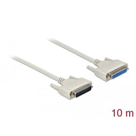 Delock D-Sub 25-ös soros kábel, dugó-hüvely, 10 m