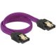 Delock 83690 SATA kábel 6 Gb/s egyenes/egyenes lila 30cm