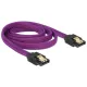 Delock 83692 SATA kábel 6 Gb/s egyenes/egyenes lila 100cm
