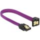 Delock 83694 SATA kábel 6 Gb/s le/egyenes lila 20cm