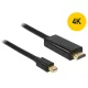 Delock 83700 mini Displayport --> HDMI 3m kábel