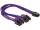 Delock tápkábel PCI Express 6 tűs anya > 2 x 8 tűs apa textil árnyékolás lila (83704)