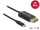 Delock USB-C koax kábel DisplayPort-hoz (DP Alt Mode) 1 m fekete (83709)