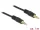 Delock Stereo Jack kábel 3.5 mm 3 pin apa > apa 1 m fekete (83744)