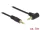 Delock Stereo Jack kábel 3.5 mm 3 pin apa > apa 5 m 90  fekete (83760)