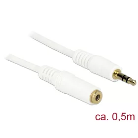   Delock 3.5 mm 3 pin apa > 3.5 mm 3 pin anya sztereo jack hosszabbító kábel 0.5m (83763)