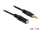 Delock Stereo Jack hosszabbító kábel 3.5 mm 3 pin apa > anya 1 m fekete (83764)