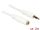 Delock Stereo Jack hosszabbító kábel 3.5 mm 3 pin apa > anya 2 m fehér (83767)