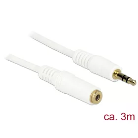 Delock 3.5 mm jack hosszabbító kábel 3m fehér (83769)