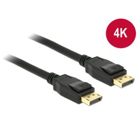   DeLock 83805 Displayport 1.2 apa > Displayport apa 1m fekete