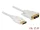 Delock Kábel Displayport 1.2 dugó > DVI 24+1 dugó passzív 2 m fehér (83814)