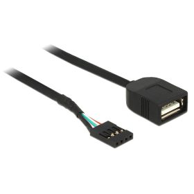   Delock USB kábel tűfejes anya > USB 2.0 A-típusú anya 40 cm (83825)
