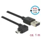 Delock Kábel, EASY-USB 2.0-s A-típusú csatlakozódugó > EASY-USB 2.0-s Micro-B típusú csatlakozódugó,