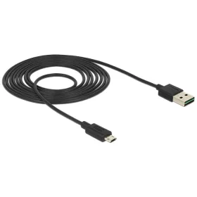   DeLock 83850 EASY USB 2.0 Type-A (male) - Micro Type-B (male) kábel 2m fekete