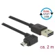 Delock Kábel, EASY-USB 2.0-s A-típusú csatlakozódugó > EASY-USB 2.0-s Micro-B típusú csatlakozódugó, (83853)