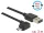 Delock EASY-USB 2.0 Type-A apa > EASY-USB 2.0 Type Micro-B apa (elforgatott csatlakozó) kábel 3m fekete (83854)