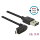 Delock Kábel, EASY-USB 2.0-s A-típusú csatlakozódugó > EASY-USB 2.0-s Micro-B típusú csatlakozódugó, (83857)