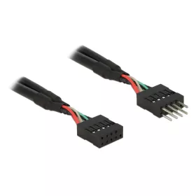   Delock USB 2.0 tűs fejléc hosszabbító kábel 10 tűs apa / anya 25 cm (83873)