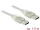 Delock USB 2.0-s kábel A-típusú csatlakozó > USB 2.0-s, A-típusú csatlakozó 1,5 m áttetsző (83888)