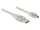 Delock 83907 USB 2.0 A > USB 2.0 Mini-B kábel, 2 m áttetsző