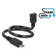 Delock kábel USB 2.0 Micro-B apa > USB 2.0 Micro-B anya OTG ShapeCable 0,35 m