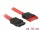 Delock SATA 6 Gb/s-s bővítőkábel csatlakozódugóval > SATA-s, csatlakozóhüvellyel, 50 cm, piros (83954)