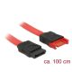 DeLock 83956 SATA hosszabbító kábel 100cm (piros)