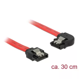   Delock SATA 6 Gb/s kábel egyenes - balra 90 fok 30 cm (83963)
