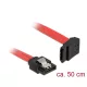 Delock 6 Gb/s sebességet biztosító SATA-kábel egyenes > felfelé néző SATA 0,5m (83974)