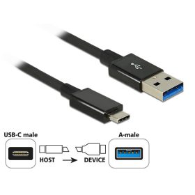  Delock 83983 USB 3.1 Gen2 Type-C -> USB Type-A összekötő kábel 1m