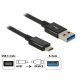 Delock 83983 USB 3.1 Gen2 Type-C -> USB Type-A összekötő kábel 1m