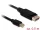 Delock Mini Displayport 1.2 csatlakozó > Displayport csatlakozó 4K 60 Hz 0,5 m kábel (83984)