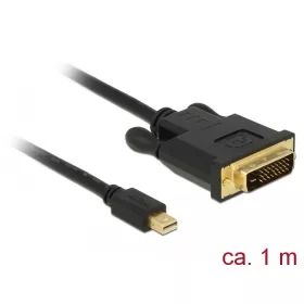   Delock Kábel mini Displayport 1.1 dugó > DVI 24+1 dugó 1 m (83988)