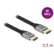 Delock Ultra nagy sebességű HDMI kábel 48 Gbps 8K 60 Hz szürke 0,5 m (83994)