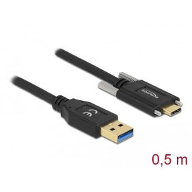   Delock SuperSpeed USB 10 Gbps (USB 3.2 Gen 2) kábel A-típusú apa csatlakozó - USB Type-C  apa csatla (84007)
