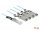 Delock Aktív optikai kábel QSFP+ > 4 x SFP+ 5 m