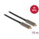 Delock Aktív optikai video kábel USB-C csatlakozóval 4K 60 Hz 15 m (84104)