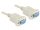 Delock 84169 serial Null modem 9 pin female / female kábel 3 m