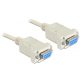 Delock 84169 serial Null modem 9 pin female / female kábel 3 m
