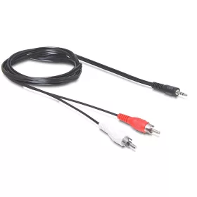Delock 84212 jack 3.5 mm apa > 2 x RCA apa kábel 5 m