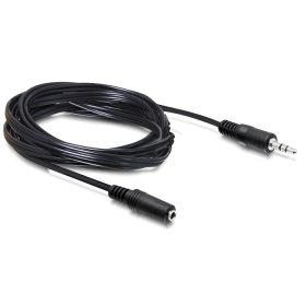   Delock kábel audio sztereo jack kábel, 3.5 mm, apa / anya, 5 m (84237)
